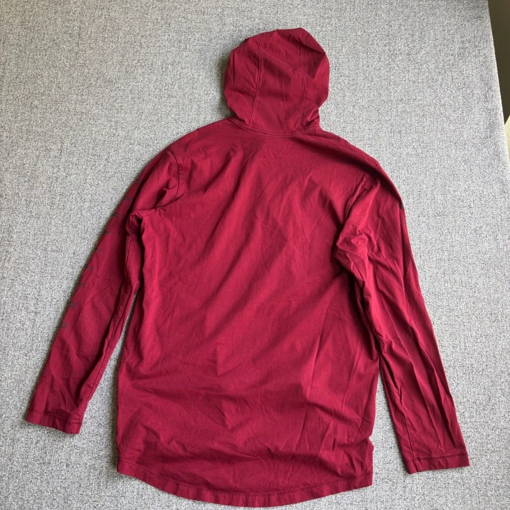Nike Hoodie Mens Large Red Cleveland Cavaliers NBA The Nike Tee Long Sleeve Logo